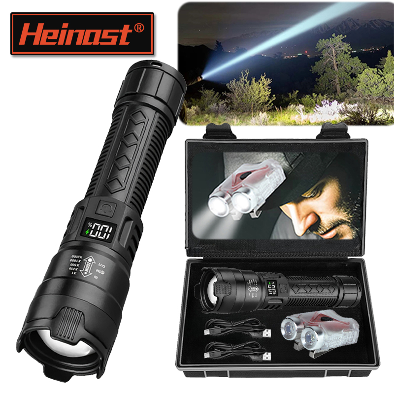 Outdoor Lighting The Range - Ultra Bright LED Flashlight 2000LM Type-C
