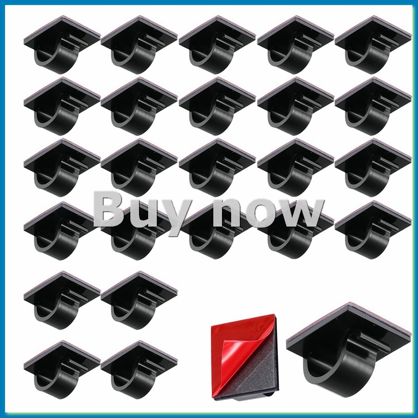Outdoor Lighting For Christmas - 50 Pcs Mini Cable Clips Hooks
