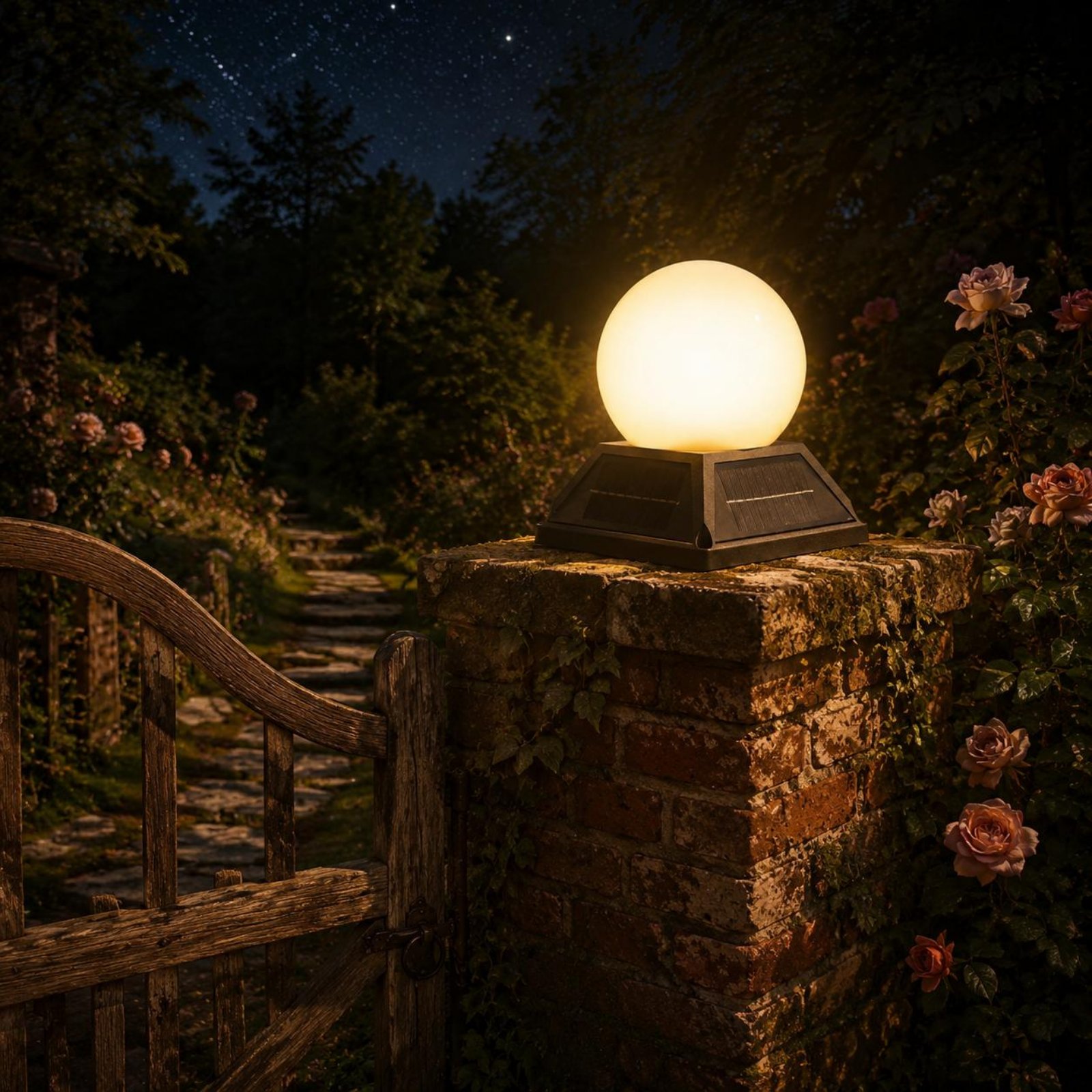 Outdoor Lighting Wireless - Solar Post Cap Light Wireless Controller