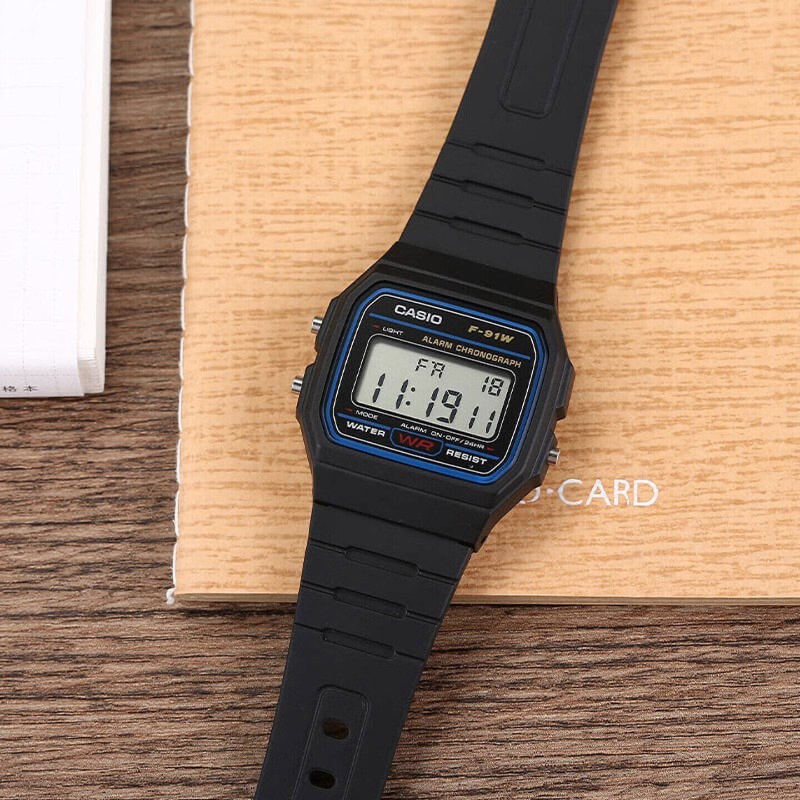 Outdoor Lighting For Steps - Casio F-91W-1 Fashion Retro Small Square