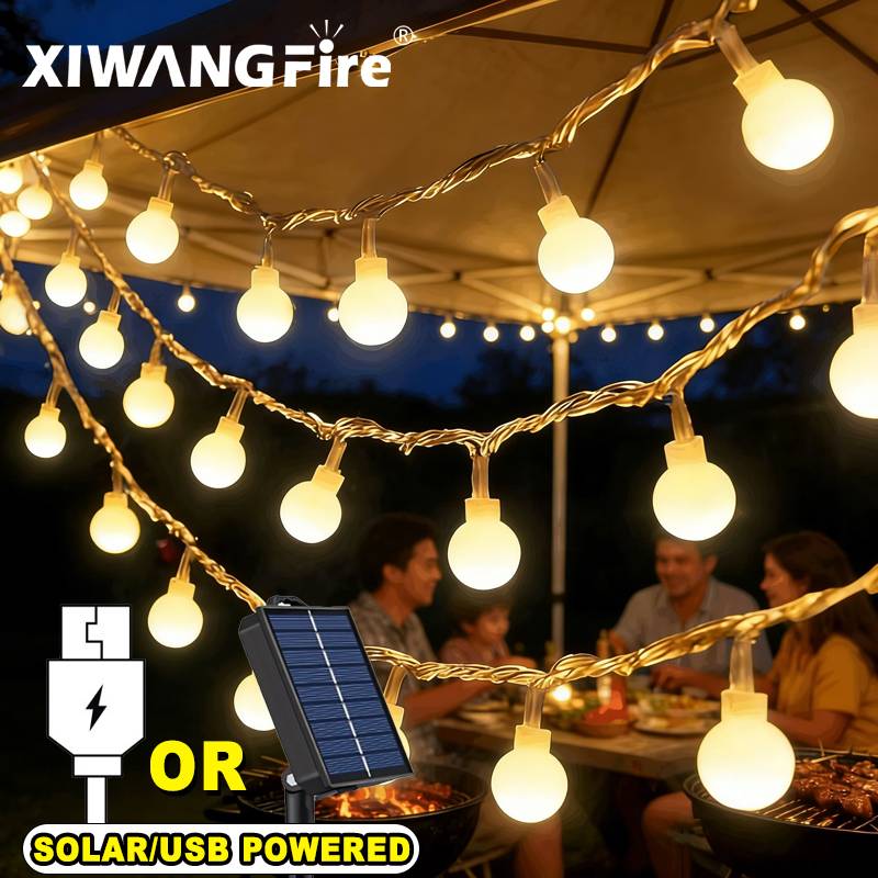 3-10M Solar/USB/Battery String - Outdoor Lighting For Christmas recension och pris