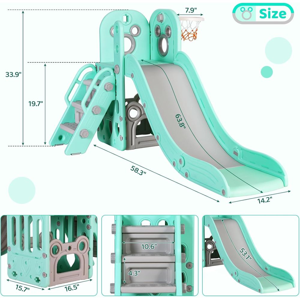 Multi-Functional Toddler Slide - Outdoor Lighting For Steps recension och pris