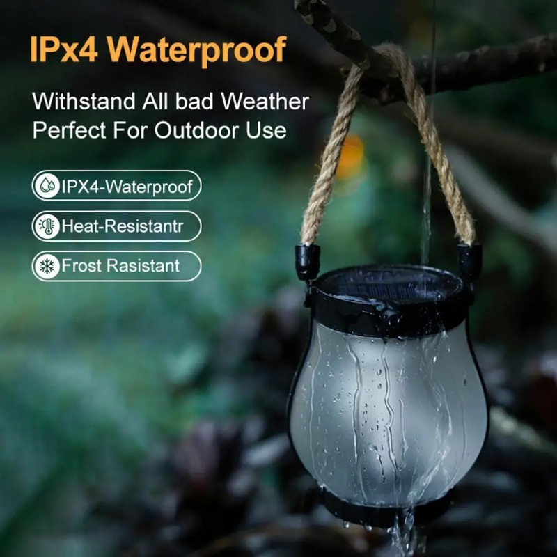 Solar Flame Lamp USB Rechargea - Outdoor Lighting Ground recension och pris
