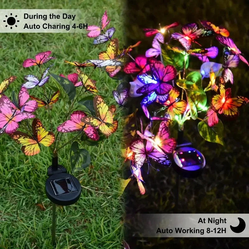 Solar LED Butterfly Garden Lig - Outdoor Lighting Ground recension och pris