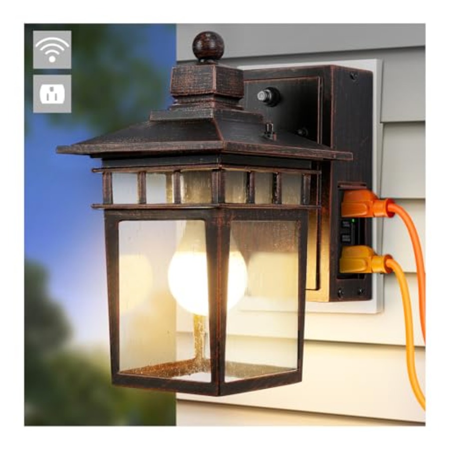 Outdoor Light with GFCI Outlet - Outdoor Lighting With Outlet recension och pris