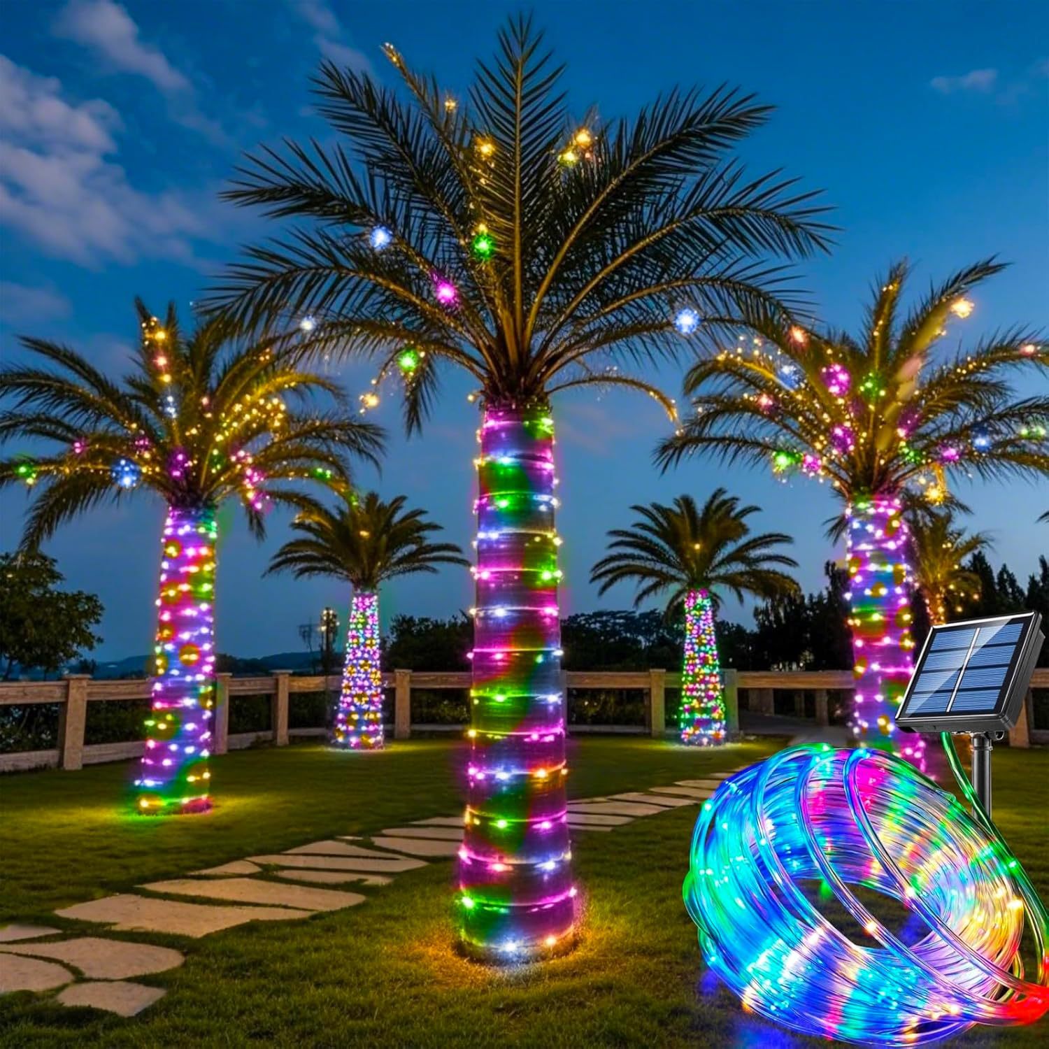 Solar String Lights Garden Wat - Outdoor Lighting Youtube recension och pris
