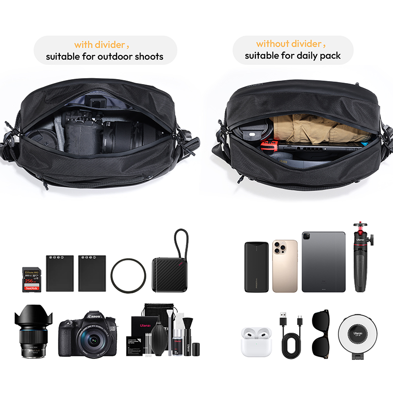 Ulanzi PB038 Travel Sling Bag  - Outdoor Lighting In Photography recension och pris