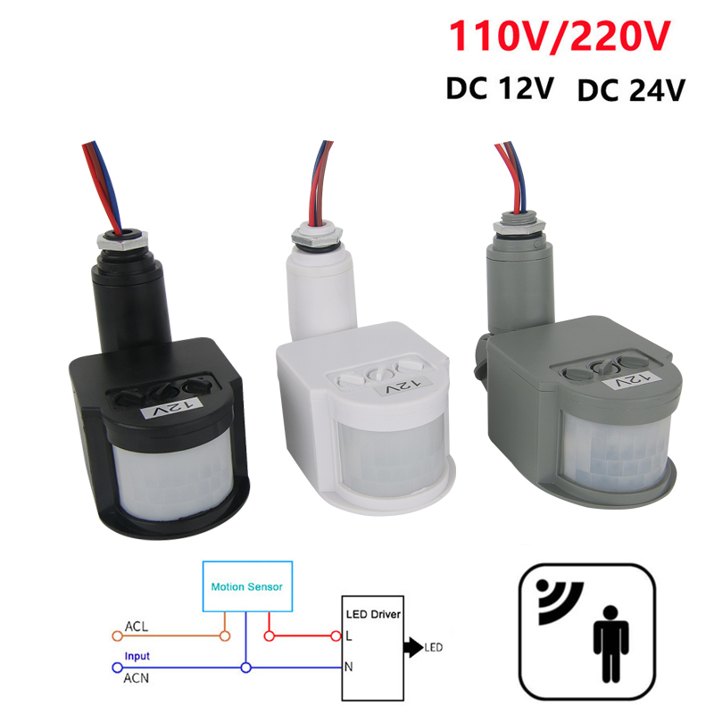 12V Motion Sensor 220V/110V PI - Outdoor Lighting With Outlet recension och pris