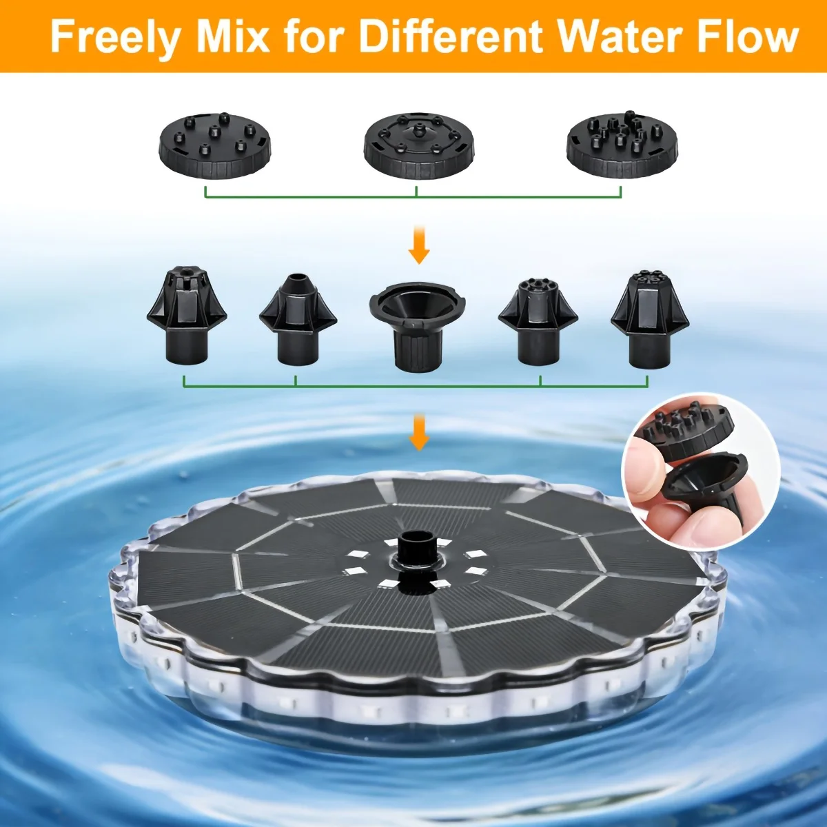 3.5W Outdoor Solar Fountain fo - Outdoor Lighting Ground recension och pris