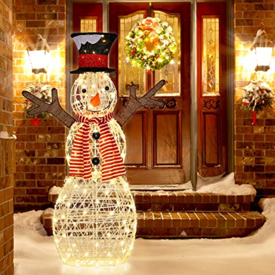 Christmas Outdoor Lighted Snow - Outdoor Lighting Ground recension och pris