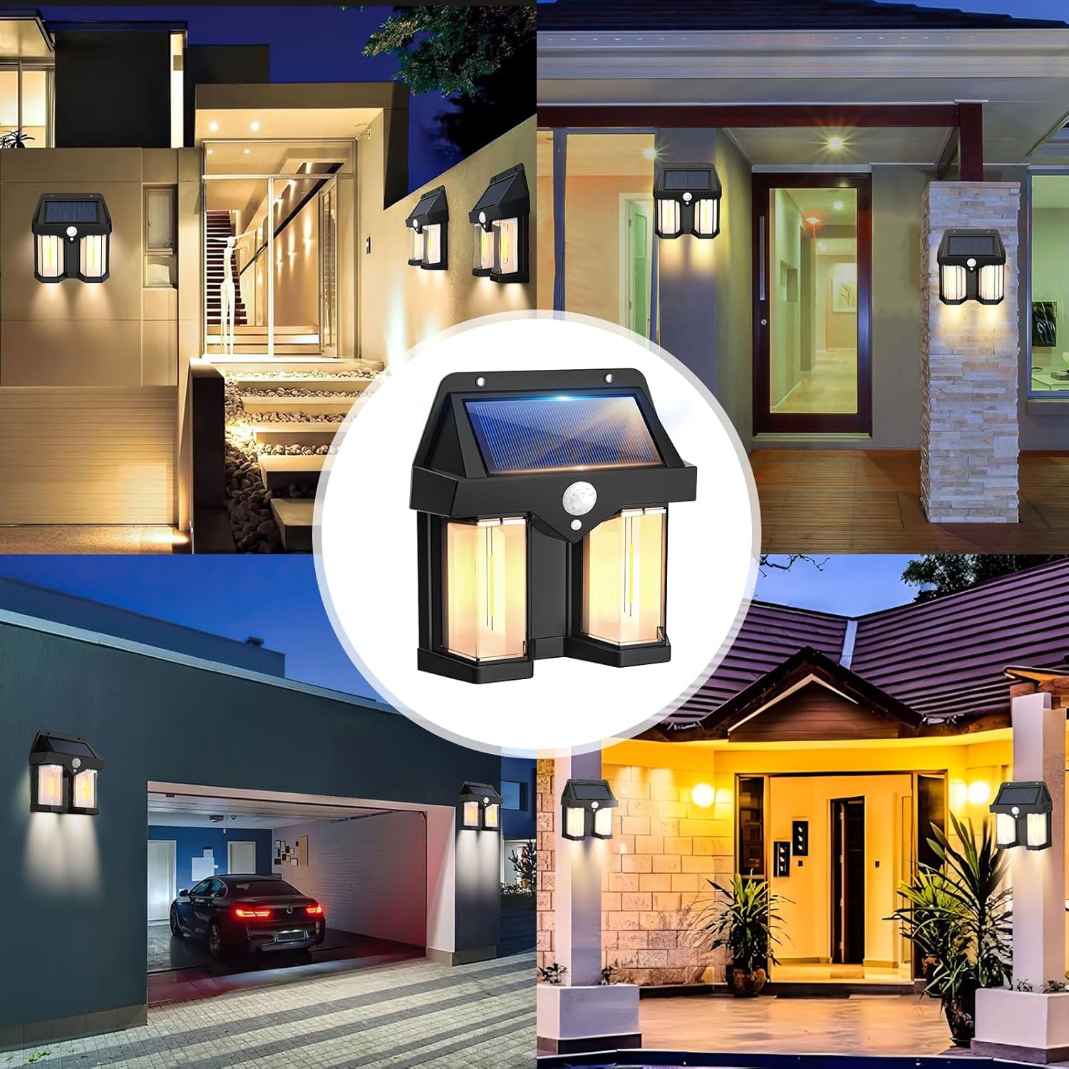 Solar Powered Wall Light Vinta - Outdoor Lighting With Outlet recension och pris