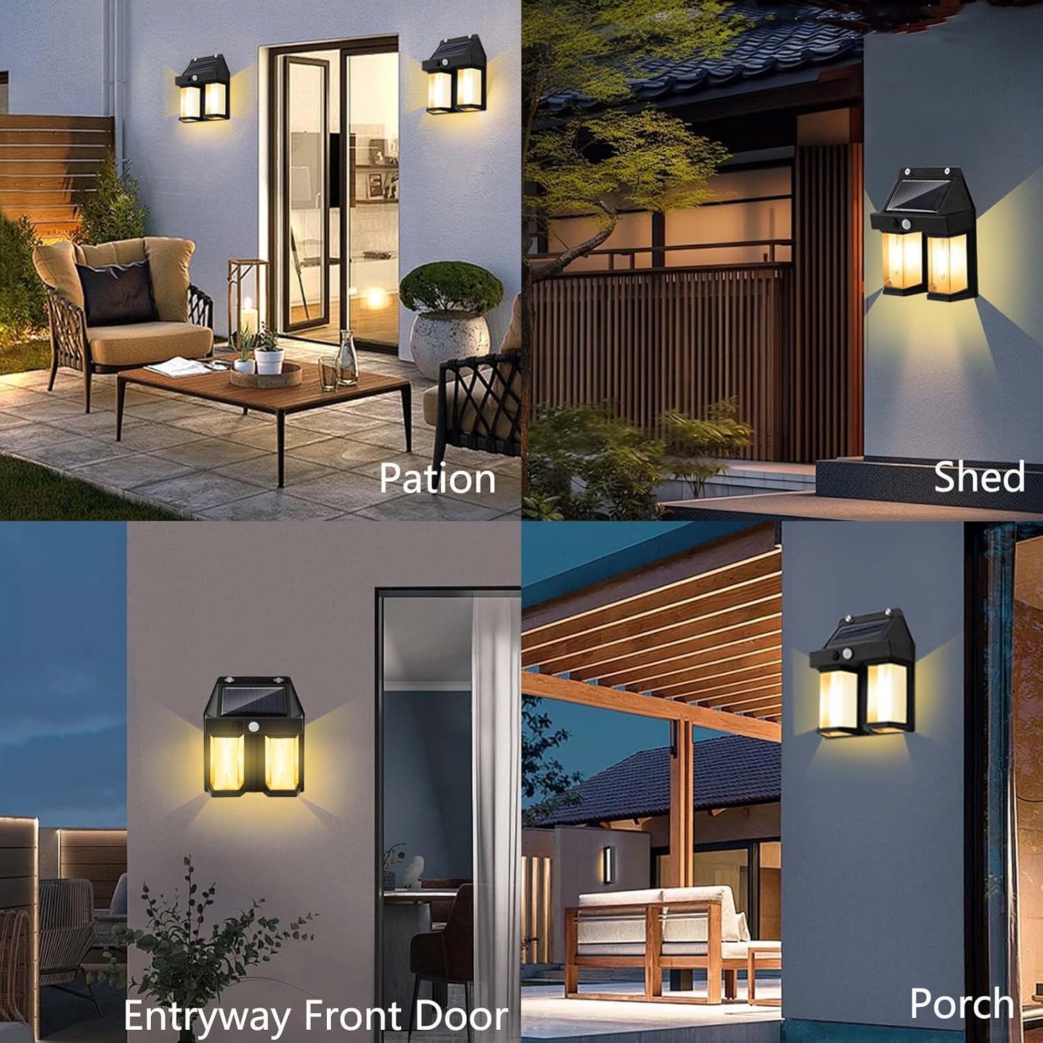 Solar Powered Wall Light Vinta - Outdoor Lighting With Outlet recension och pris
