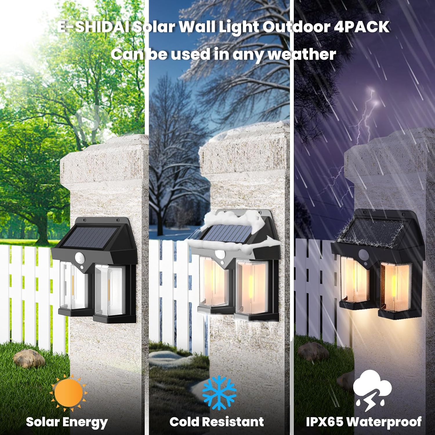 Solar Powered Wall Light Vinta - Outdoor Lighting With Outlet recension och pris