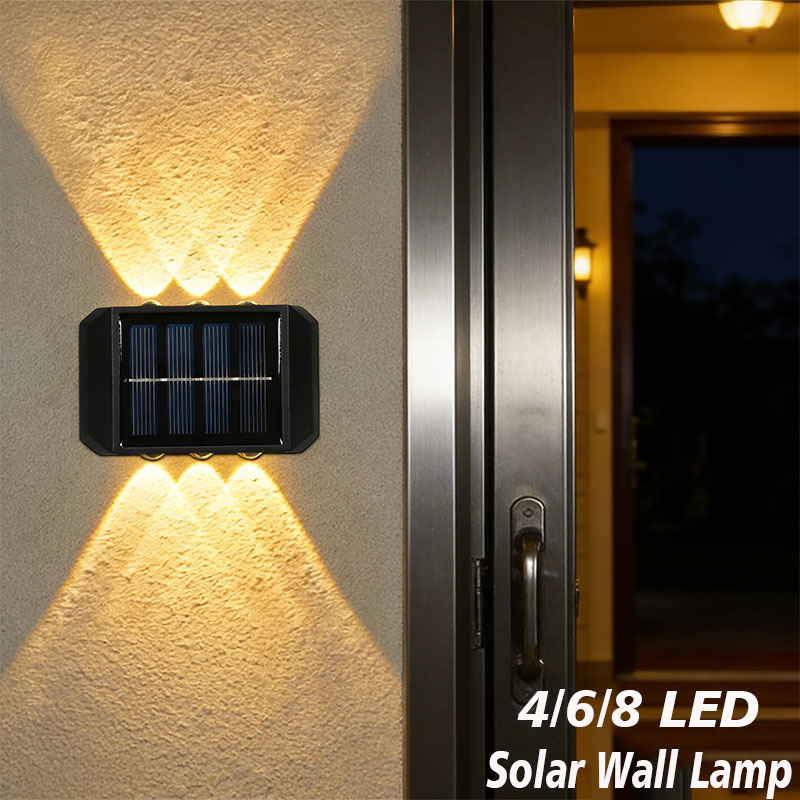 4/6/8 LED Solar Outdoor Light  - Outdoor Lighting With Outlet recension och pris