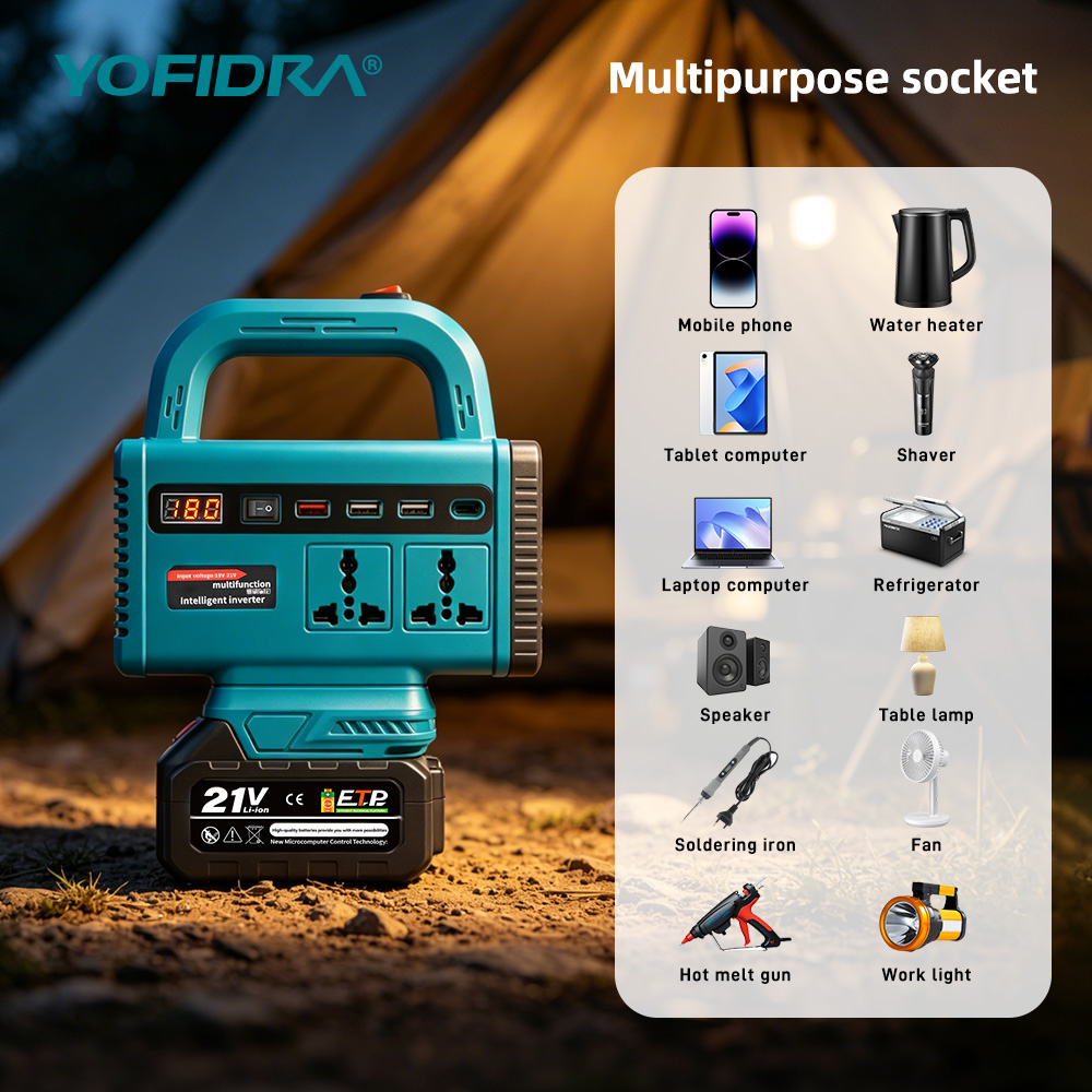 YOFIDRA 220V Portable Power In - Outdoor Lighting With Outlet recension och pris