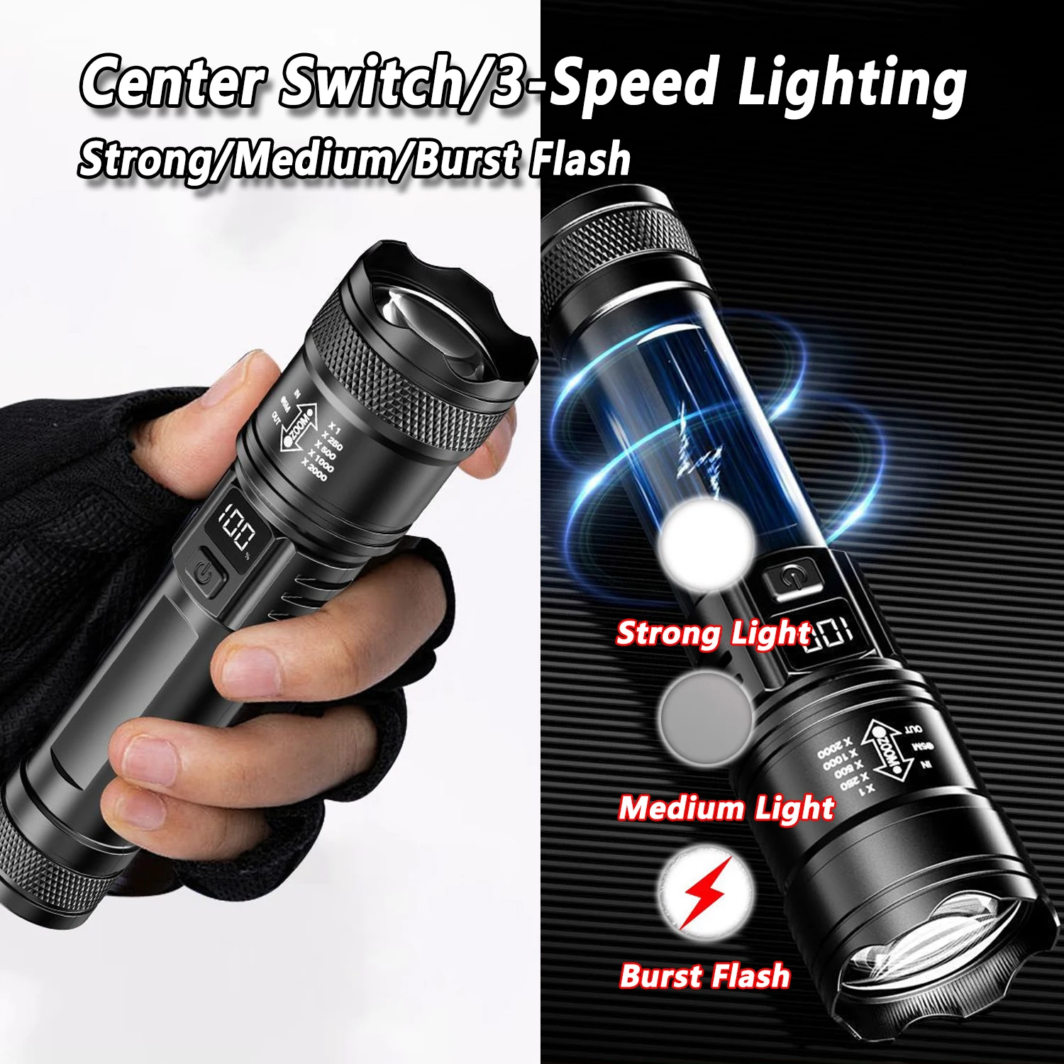 Ultra Bright LED Flashlight 20 - Outdoor Lighting The Range recension och pris
