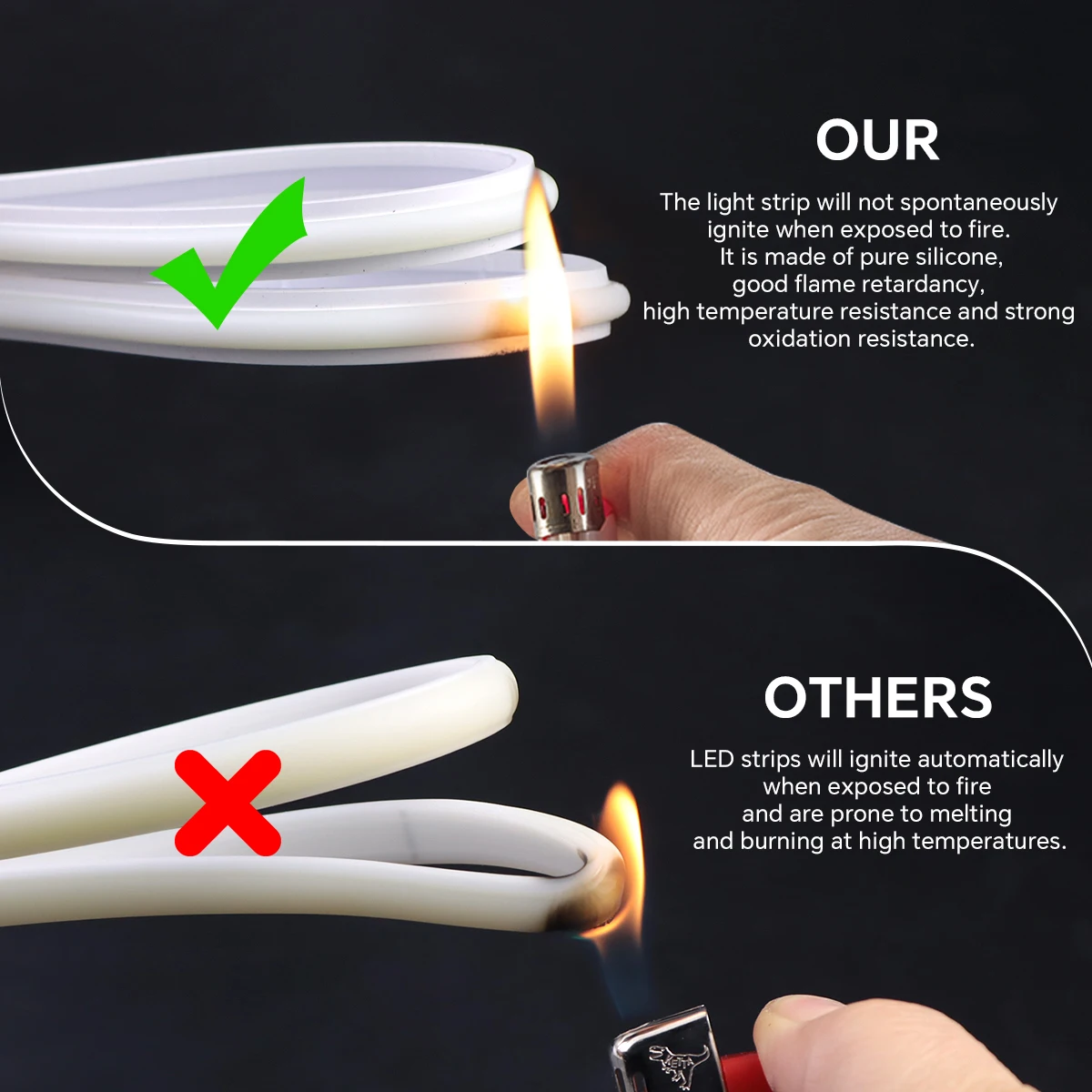 220V Real Silicone Tube Light  - Outdoor Lighting Youtube recension och pris