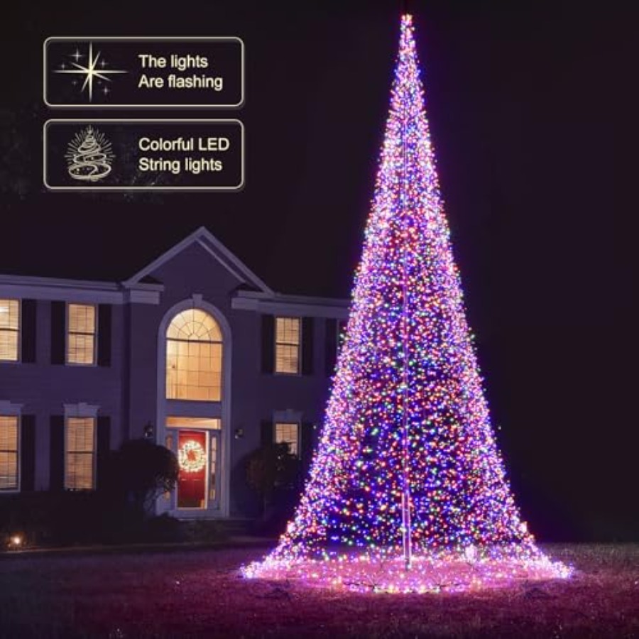 Outdoor Flagpole LED Christmas - Outdoor Lighting For Christmas recension och pris
