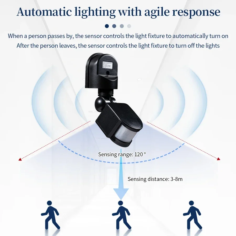 PIR Motion Sensor 220V 110V 12 - Outdoor Lighting For Steps recension och pris