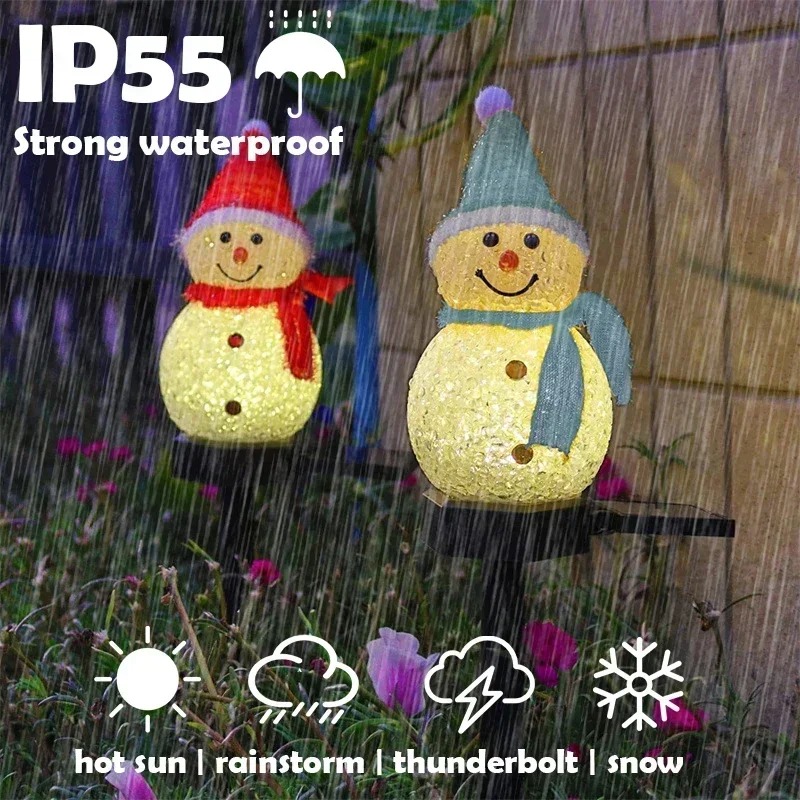 Christmas Snowman Solar Garden - Outdoor Lighting For Christmas recension och pris