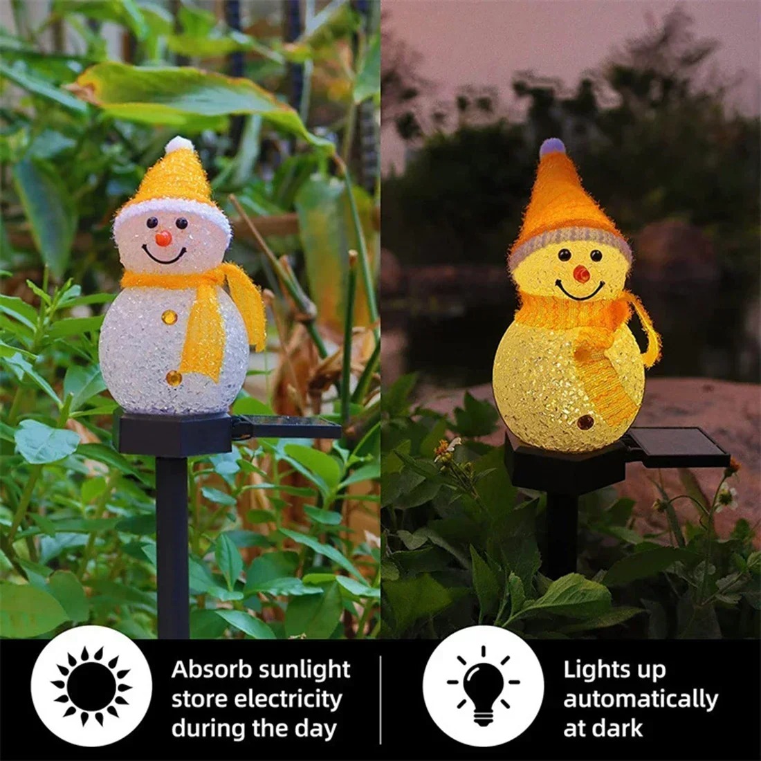 Christmas Snowman Solar Garden - Outdoor Lighting For Christmas recension och pris
