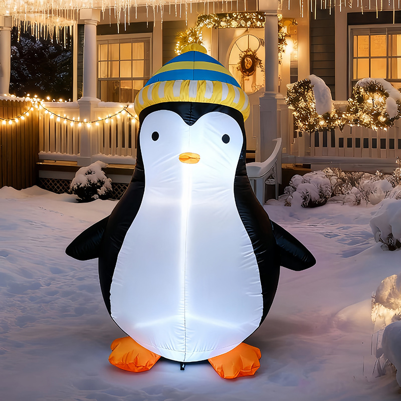 1.5M Christmas Penguin Inflata - Outdoor Lighting For Christmas recension och pris